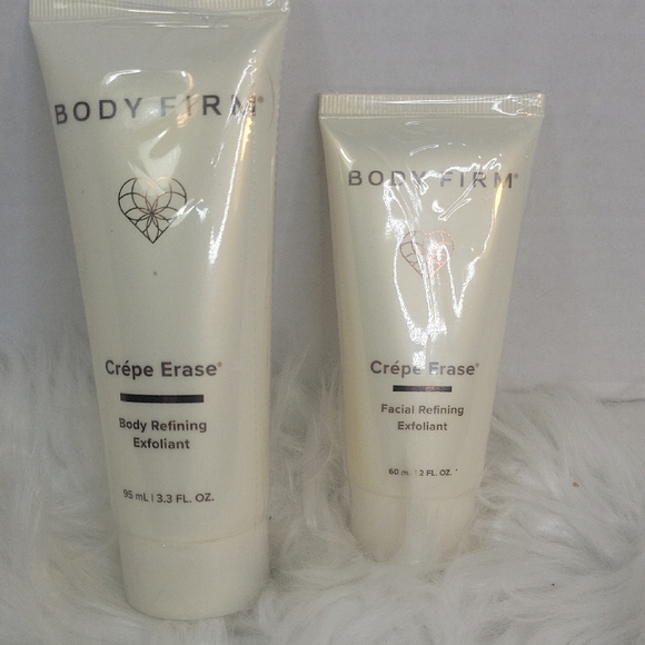 BODY FIRM CREPE ERASE Body Refining Exfoliant and Facial Refining Exfoliant NWOT